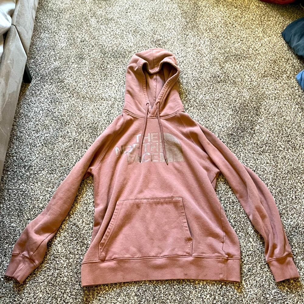 Purple northface sweatshirt